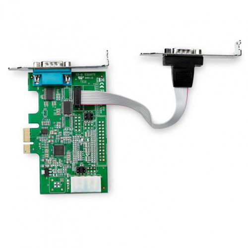 StarTech.com 2-port PCI Express RS232 Serial Adapter Card - PCIe RS232 Serial Host Controller Card - PCIe to Serial DB9 - 16950 UART - Low Profile Expansion Card - Windows & Linux