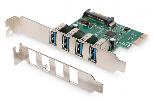 Digitus Add-On PCI Express Card USB 3.0 4xUSB 3.0, Chipset: VL805