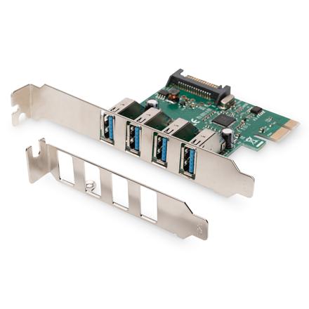 Digitus | USB 3.0, 4 Port, PCI Express Add-On card 4 Ports A/F External, VL805 chipset | DS-30221-1 DS-30221-1