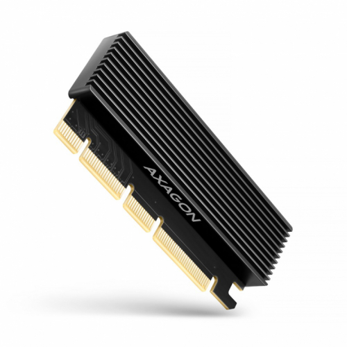 AXAGON PCEM2-XS adapter intern al x16 M.2 heatsink NVM