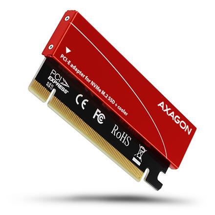 AXAGON PCI-Express x16 internal adapter to connect an NVMe M.2 SSD to a desktop | PCEM2-S