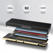 AXAGON PCEM2-XS adapter intern al x16 M.2 heatsink NVM