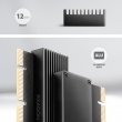 AXAGON PCEM2-XS adapter intern al x16 M.2 heatsink NVM