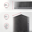 AXAGON Aluminum passive cooler for single and double-sided M.2 SSDs size 2280, height 24 mm | CLR-M2XT