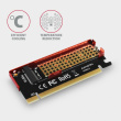 AXAGON PCEM2-S PCI-E 3.0 16x - M.2 SSD NVMe, up to 80mm SSD, low profile, cooler 848645