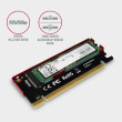 AXAGON PCEM2-S PCI-E 3.0 16x - M.2 SSD NVMe, up to 80mm SSD, low profile, cooler 848645