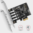 AXAGON AXAGON PCEU-43RS PCIe A dapter 4x USB3.0 UASP V