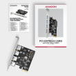 AXAGON PCEU-430RS PCIe controller, 4x USB UASP port