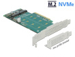 Delock PCIe x8 to 2 x NVMe M.2 Key M Card