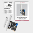 AXAGON PCEU-232RS controller PCIe, 2x2x port USB UAS