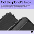 HP Executive 14 Laptop Sleeve, Water Resistant, Bluetooth tracker Pocket - Black, Grey