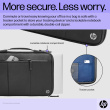 HP Executive 14 Laptop Sleeve, Water Resistant, Bluetooth tracker Pocket - Black, Grey