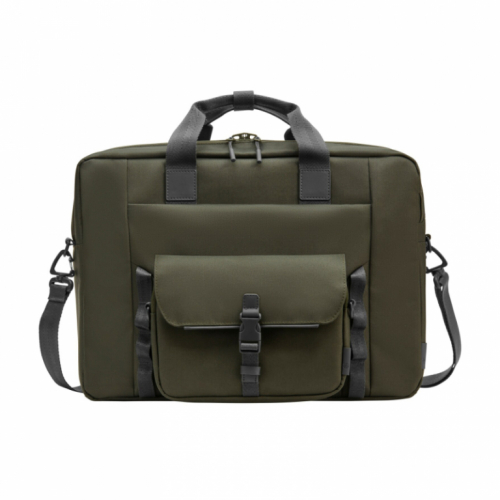 HP Modular 15.6 Top Load, 3-in-One (RFID Pouch, Top Load, Sleeve), Water Resistant, Cable Pass-through, 22 Liter Capacity - Dark Olive Green