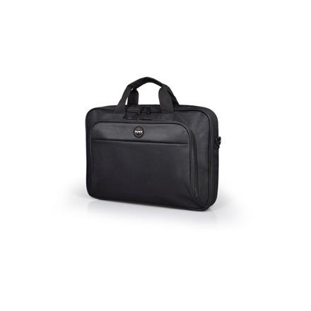 PORT DESIGNS HANOI II CLAMSHELL 13/14 Briefcase, Black | PORT DESIGNS | HANOI II Clamshell | Laptop case | Notebook | Black | Shoulder strap 105063