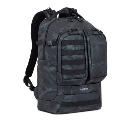 Rivacase Sherwood Seljakott Rucksack Camouflage, Navy Polyester, Polyurethane