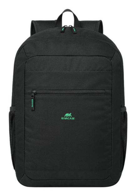 Rivacase Gremio Backpack City Backpack Black Polyester, Recycled polyethylene terephthalate (rPET)