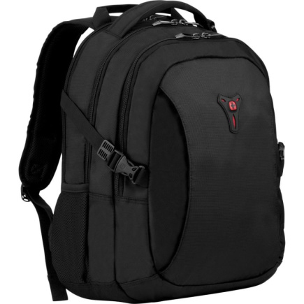 WENGER Sidebar Notebook Rucksack fuer 35,8 bis 39,6cm 14,1 bis 15,6Zoll Tablet Laptop 2 seitliche Taschen schwarz