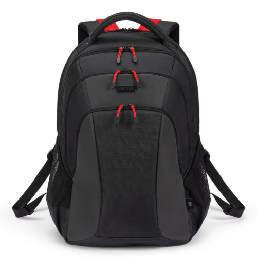 DICOTA D32119-RPET Backpack Casual Backpack Black, Red Polyester, Recycled polyethylene terephthalate (rPET)