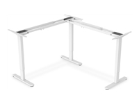 DIGITUS Electric Height Adjustable Desk Frame 3-leg height 124-208cm load 120 kg white