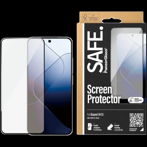 SAFE. by PanzerGlass Screen Protector Xiaomi 14 | 13 | Ultra-Wide Fit