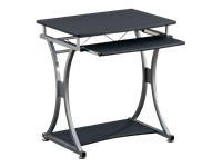 TECHLY 307308 Techly Compact computer desk 700x550 with sliding keyboard tray black graphite