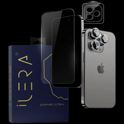 iLera Sapphire Ultra + Glass for iPhone 16 Pro