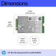 HP 4G LTE Modem m.2 WWAN Cat 19 Mobile Broadband Cellular (compatible with WWAN-ready EliteBook 8 X - G1i G1a - 13 14 16, Flip, ZBook 8 X Fury - G1i G1a - 14 16 18)