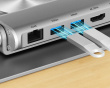 Adjustable laptop stand + USB-C HDMI hub Unitek D1109B01 PD 100W