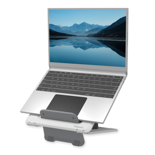 Fellowes Laptop Stand for Desk - Breyta Adjustable Laptop Riser for Home and Office - Portable Laptop Stand with 12 Height Adjustments - Max Laptop Size 14