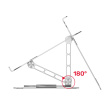 Unitek OT180SL01 360° adjustable laptop stand 10-16