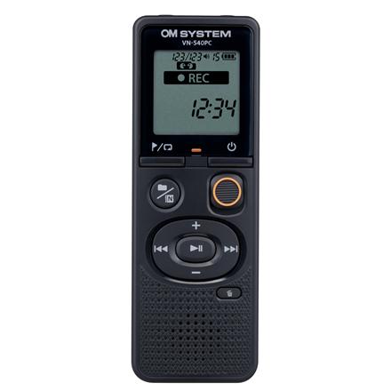 Olympus | Digital Voice Recorder (OM Branded) | VN-540PC | Black | Segment display 1.39' | WMA