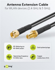 GOOBAY 51675 RP-SMA pikenduskaabel 1.0m
