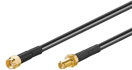 GOOBAY 51675 RP-SMA pikenduskaabel 1.0m