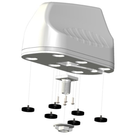 Poynting Antennas 5G/LTE KFZ/Marine A-MIMO-0003-V2-15 weiß SMA (M) & RPSMA Adapter 1,8~4,5dbi 4G/5G/GPS/GLONASS/WIFI Dual-Band MIMO 2M S