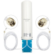 Qoltec 4G LTE DUAL antenna 5dBi omnidirectional,outdoor 911424