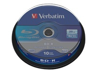 VERBATIM 10x BD-R 25GB 6x Spindel