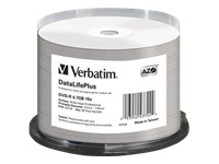 VERBATIM 50x DVD-R 4.7GB 16x Wide Inkjet Printable