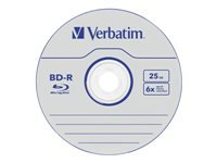 VERBATIM 43836 BluRay BD-R SINGLE LAYER DATALIFE Verbatim Jewel Case 5 25GB 6x