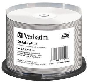 Verbatim DataLifePlus 4.7 GB DVD-R 50 pc(s) WLONONWCRDFWX