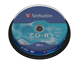 Verbatim CD-R 52x 700MB 10P CB DL Ex Prot 43437