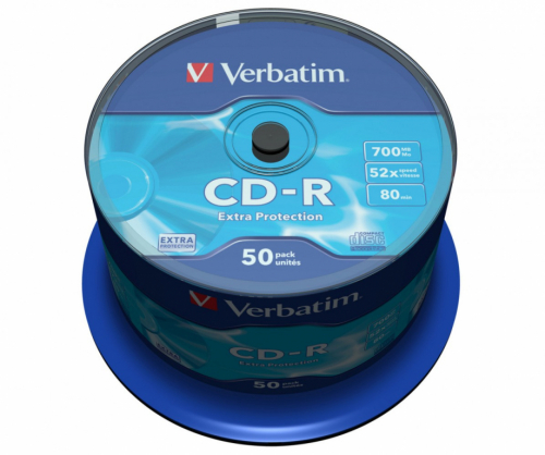 Verbatim CD-R 52x 700MB 50P CB DL Ex Prot 43351