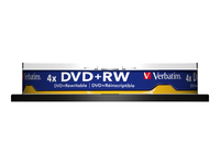 VERBATIM DVD+RW DLP 4.7GB SPINDLE 4X