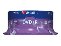 VERBATIM 50x DVD+R 4,7GB 120Min 16x SP Spindel Media