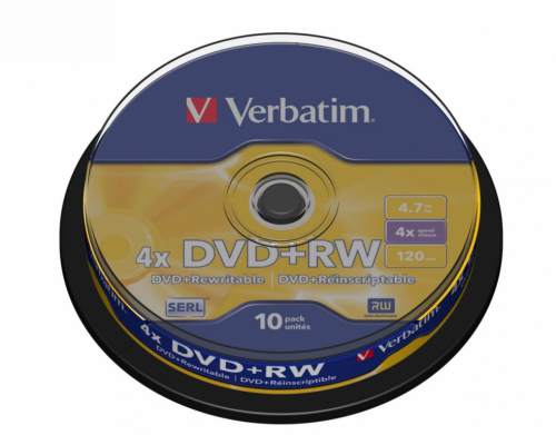 Verbatim Verb DVD+RW 4x 4.7GB 10P CB 4348