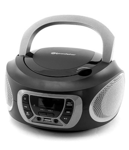 Roadstar CDR-365U/SL CD player Portable CD player Black, Silver