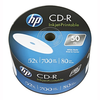 Verbatim HP CD-R 52x 700MB 50P Printable CRE00070WIP-3