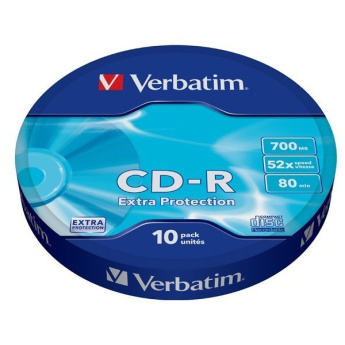 Verbatim CD-R 52x 700MB 10P SP Extra Protection Wrap 43725 Verbatim CD-R 52x 700MB 10P SP Extra Protection Wrap 43725