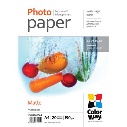 190 g/m² | A4 | Matte Photo Paper PM190020A4