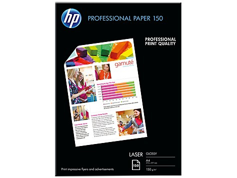 HP Inc. PAP PHOTO LASER GLOSS 150g A4 150ark    CG965A