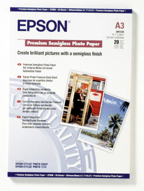 Epson Ph.Paper Prem. SemiGlos A3+/ 20 sheets/ 251g/sq